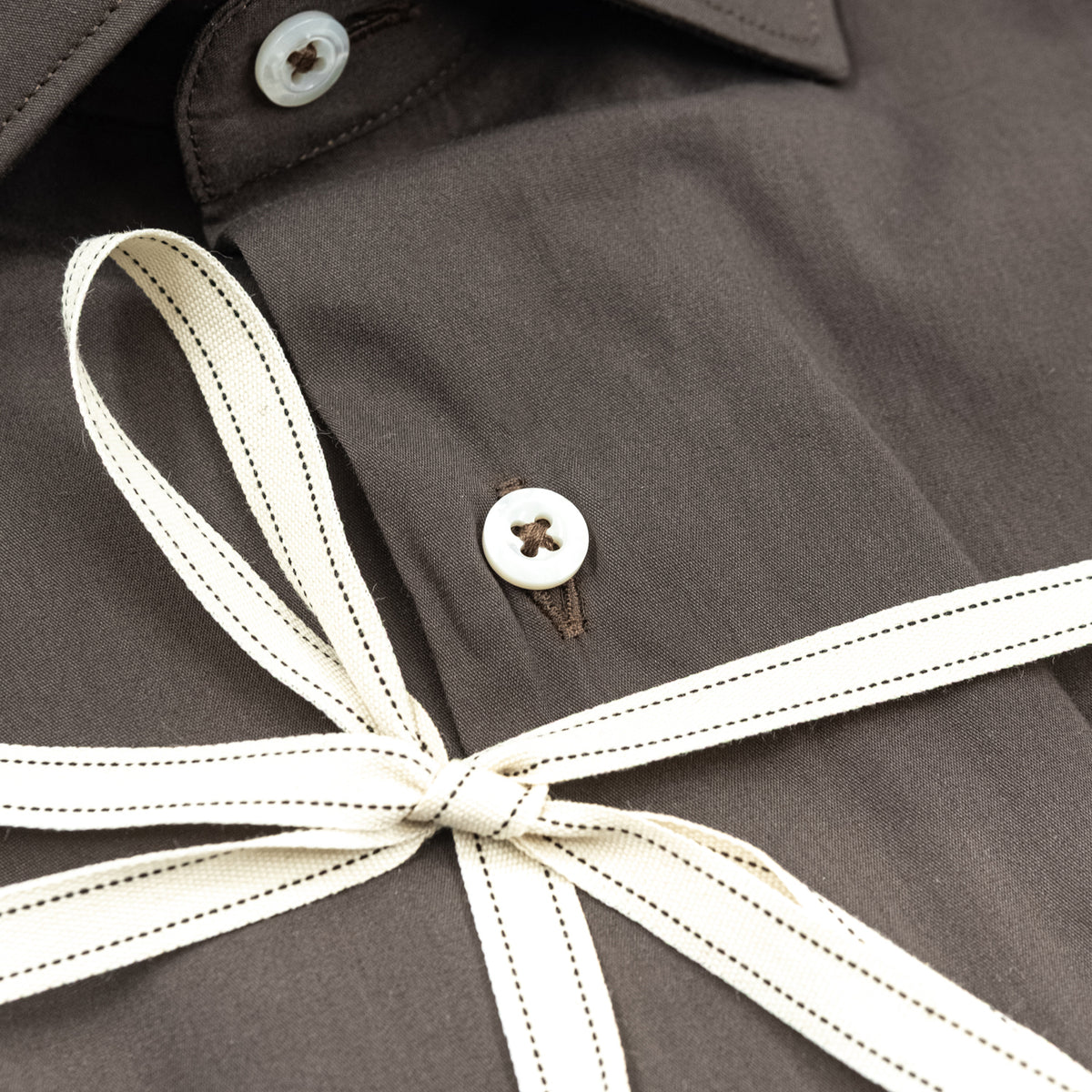 Camicia Grigio Tortora con Colletto Classico