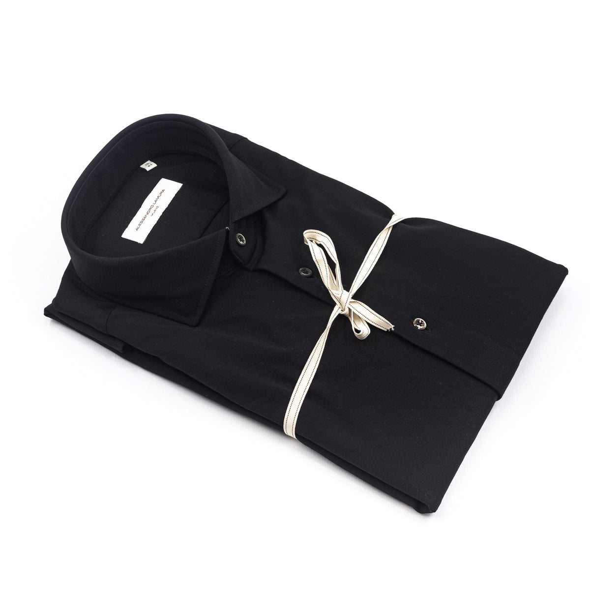 Camicia Nera con Colletto Classico