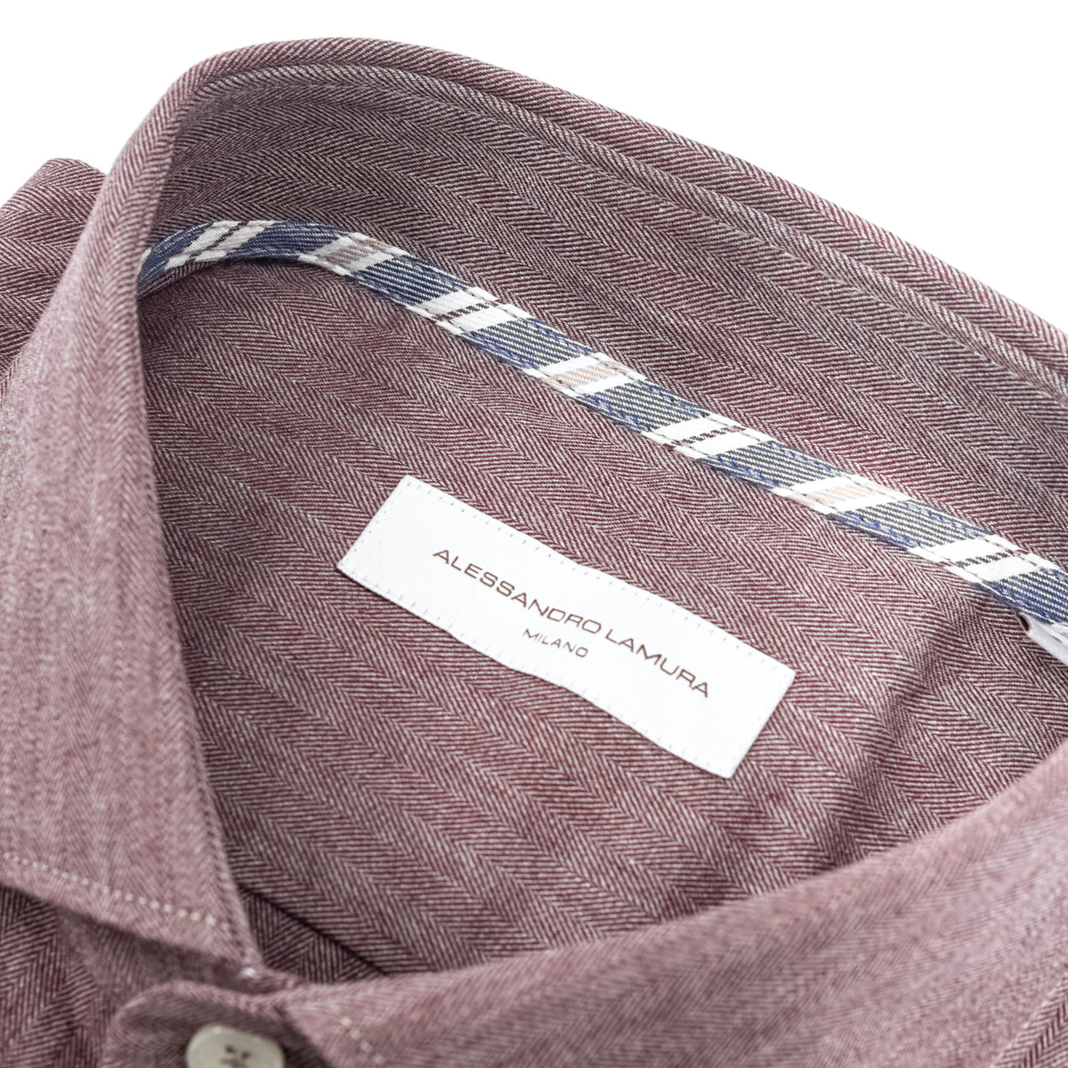 Camicia Spinata Bordeaux