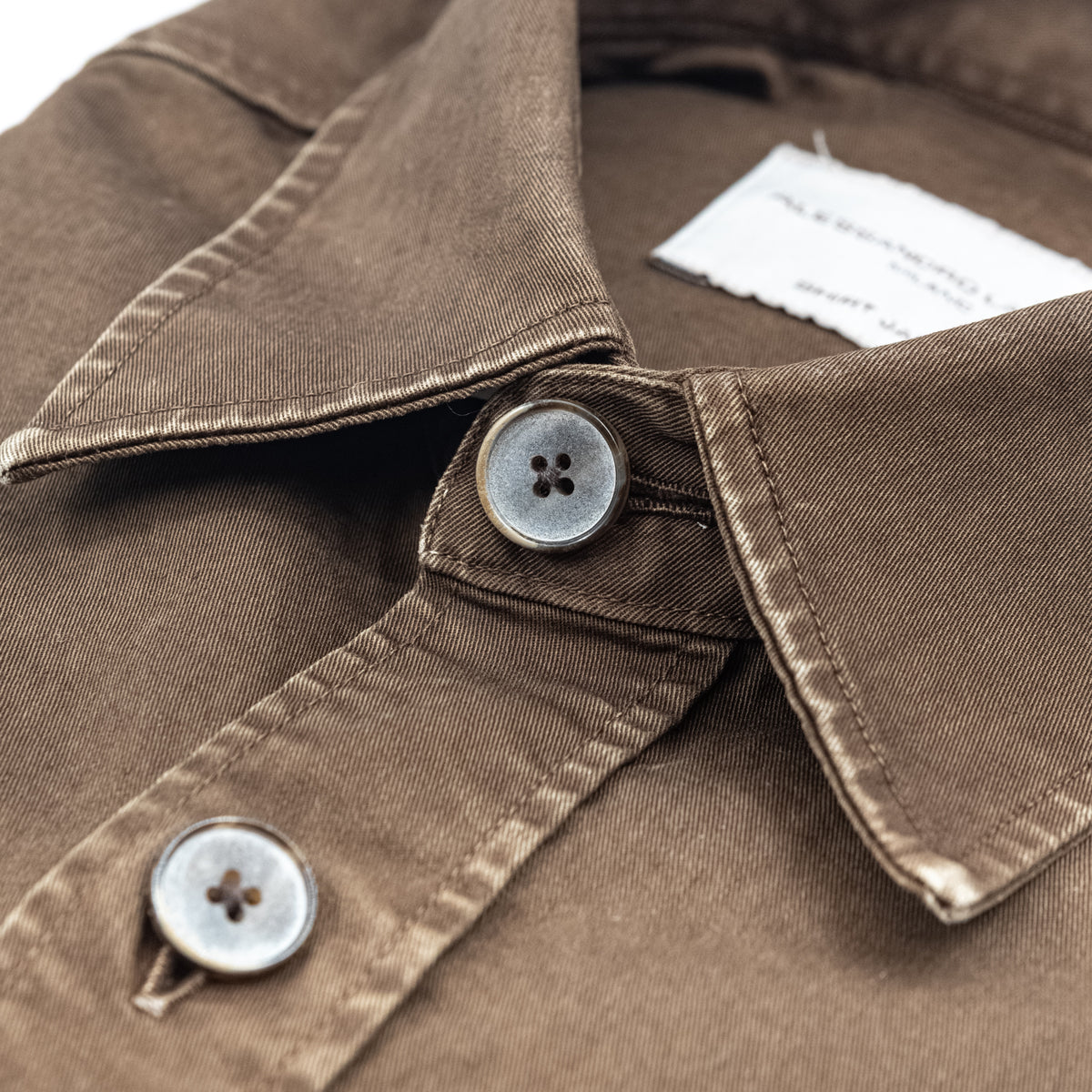 Camicia Giacca Marrone Effetto Vintage