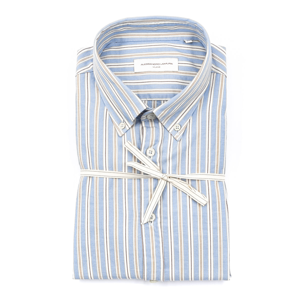 Camicia a Righe Azzurre Button Down