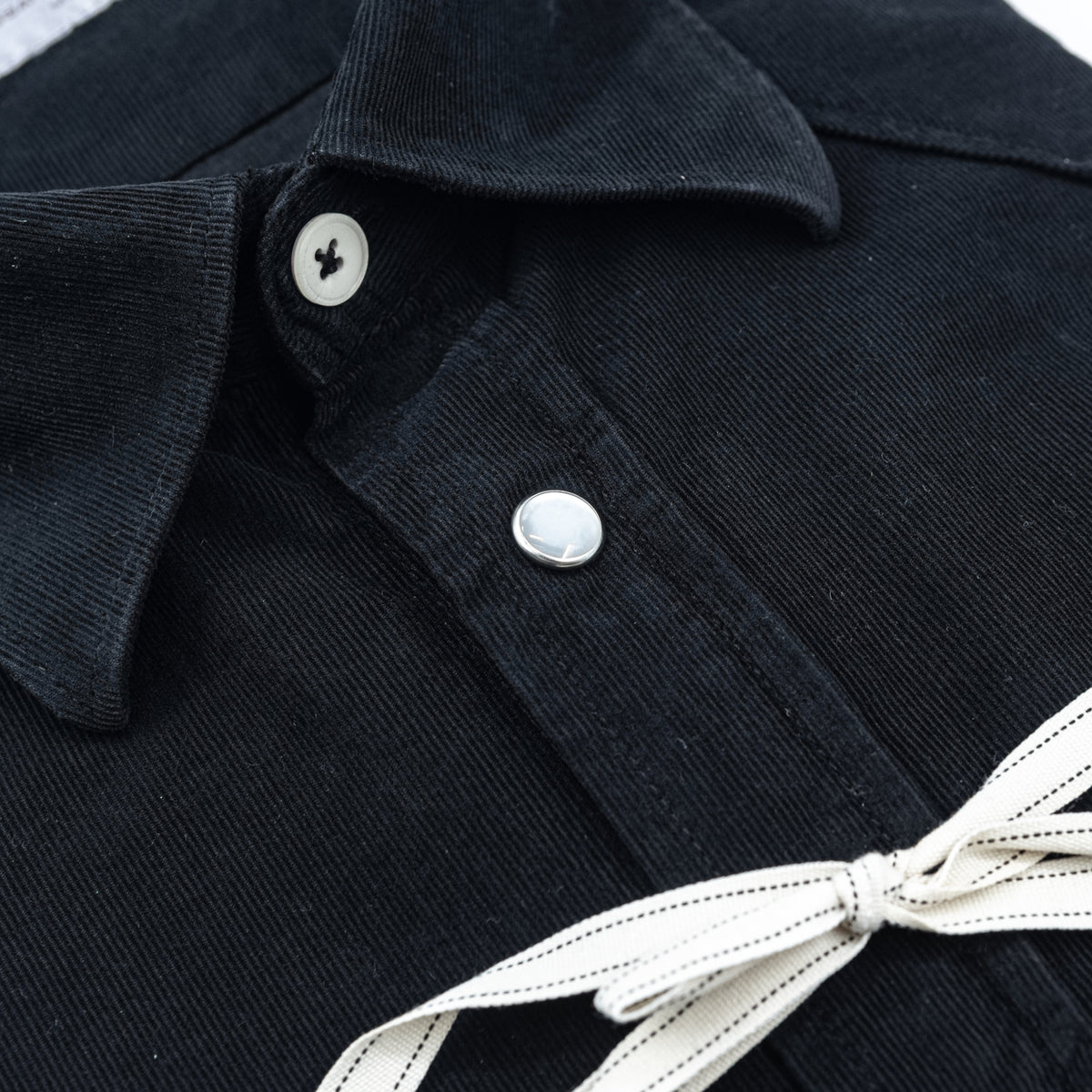 Camicia in Velluto a Costine Nera