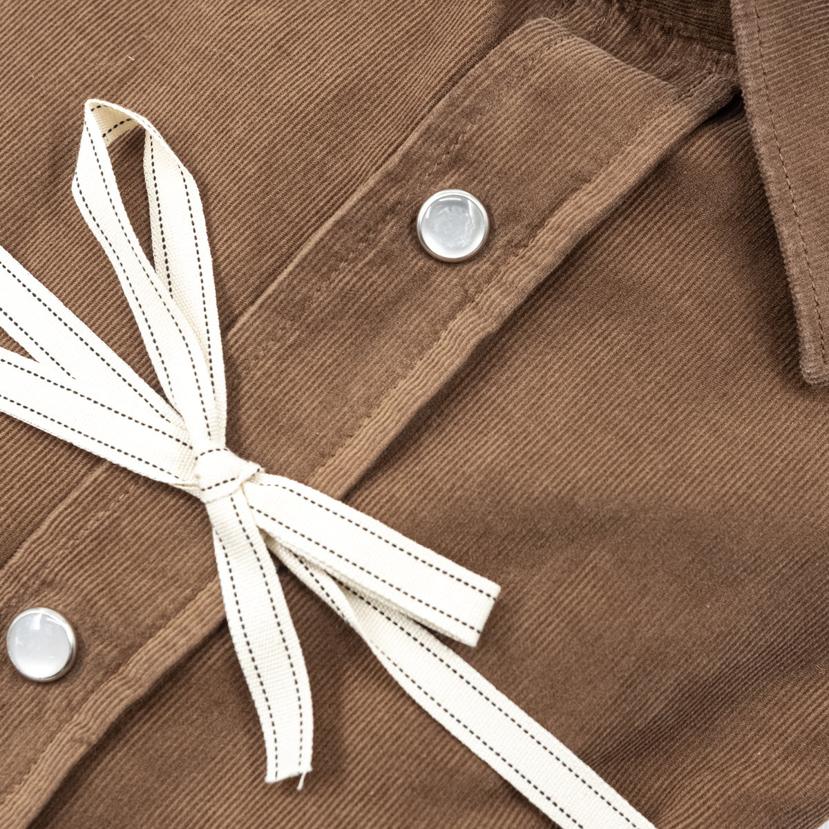 Camicia in Velluto a Coste Marrone