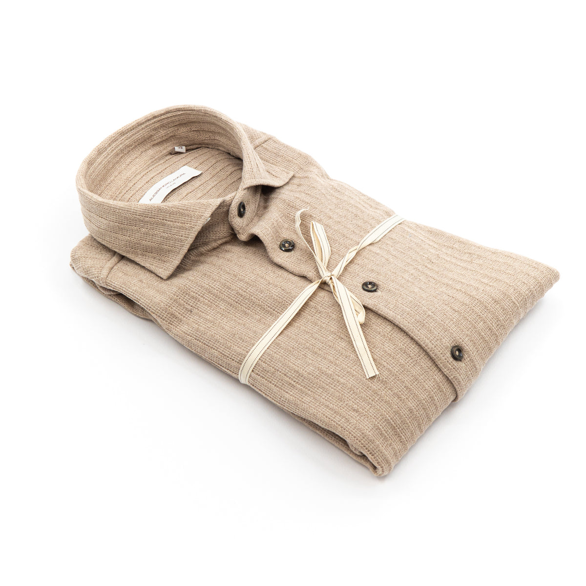 Camicia in Maglia Beige