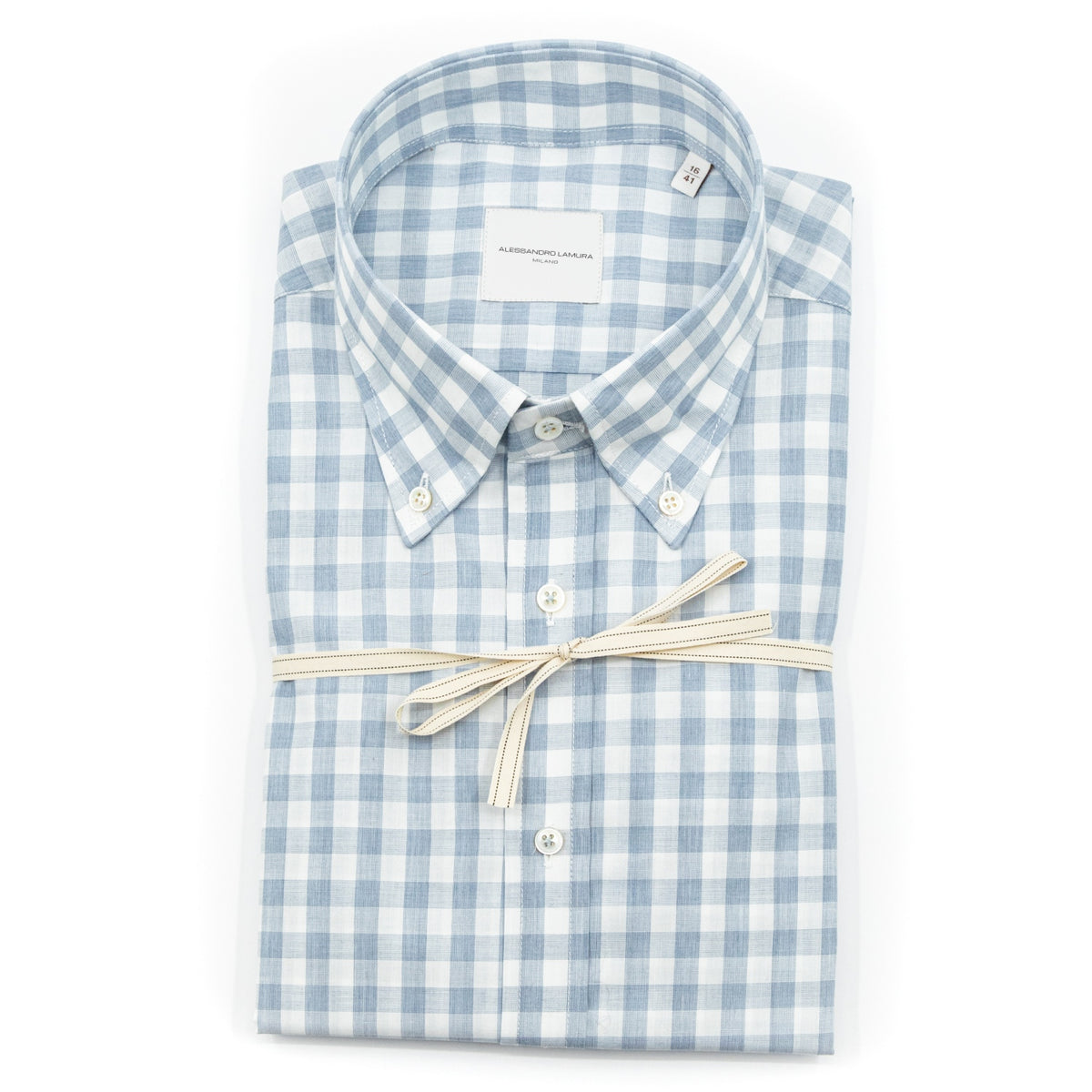 Camicia a Quadri Azzurri e Bianchi