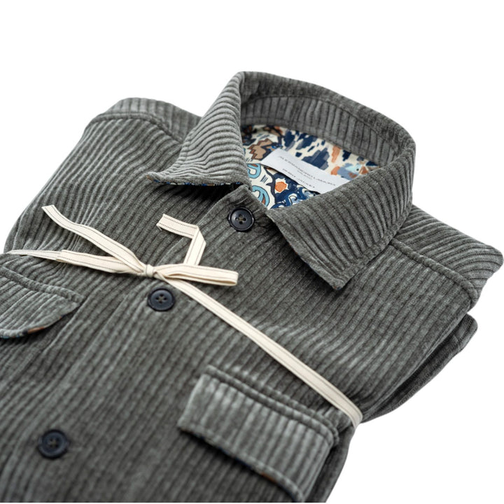 Camicia Overshirt Grigia a Coste