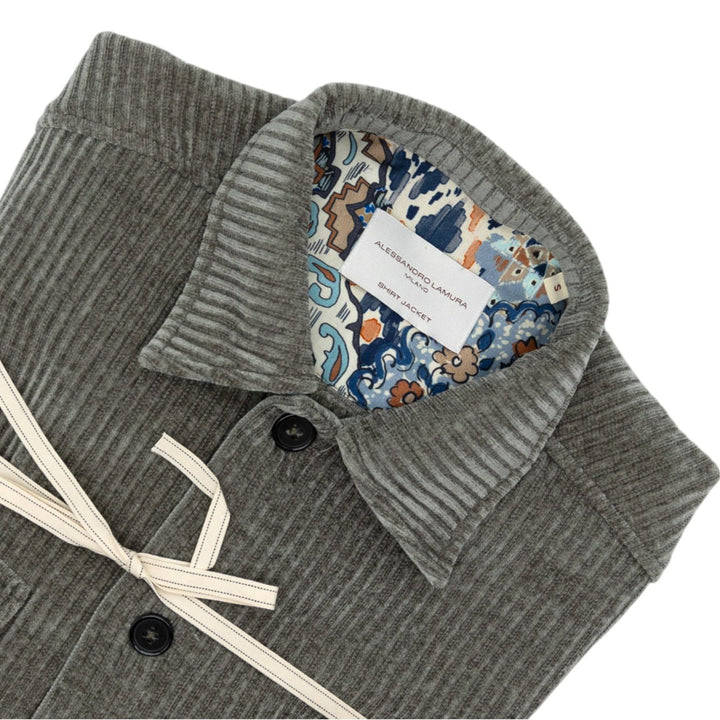 Camicia Overshirt Grigia a Coste