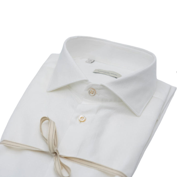 Camicia Microfantasia Bianco