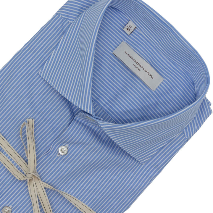 Camicia a righe Azzurro-Bianco