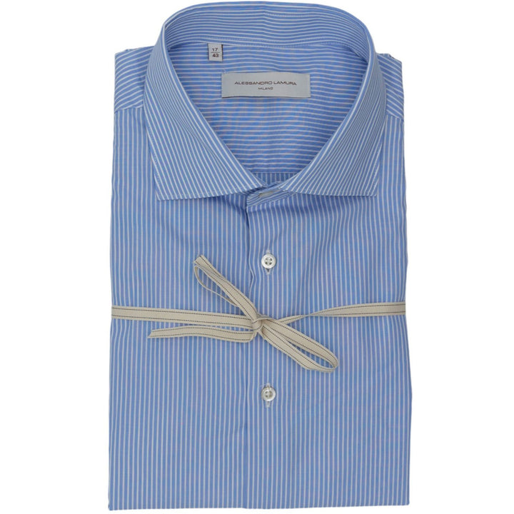 Camicia a righe Azzurro-Bianco
