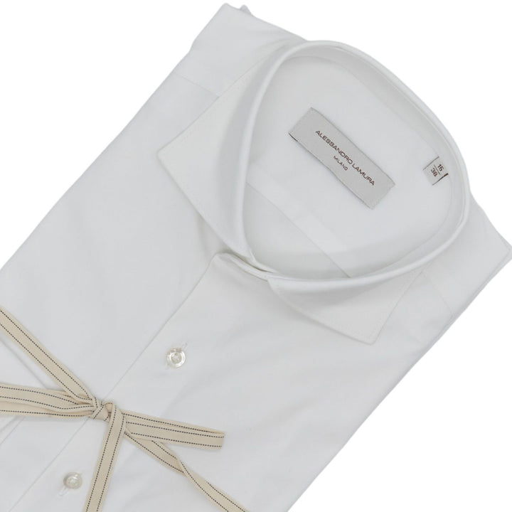 Plain White Shirt – French Collar