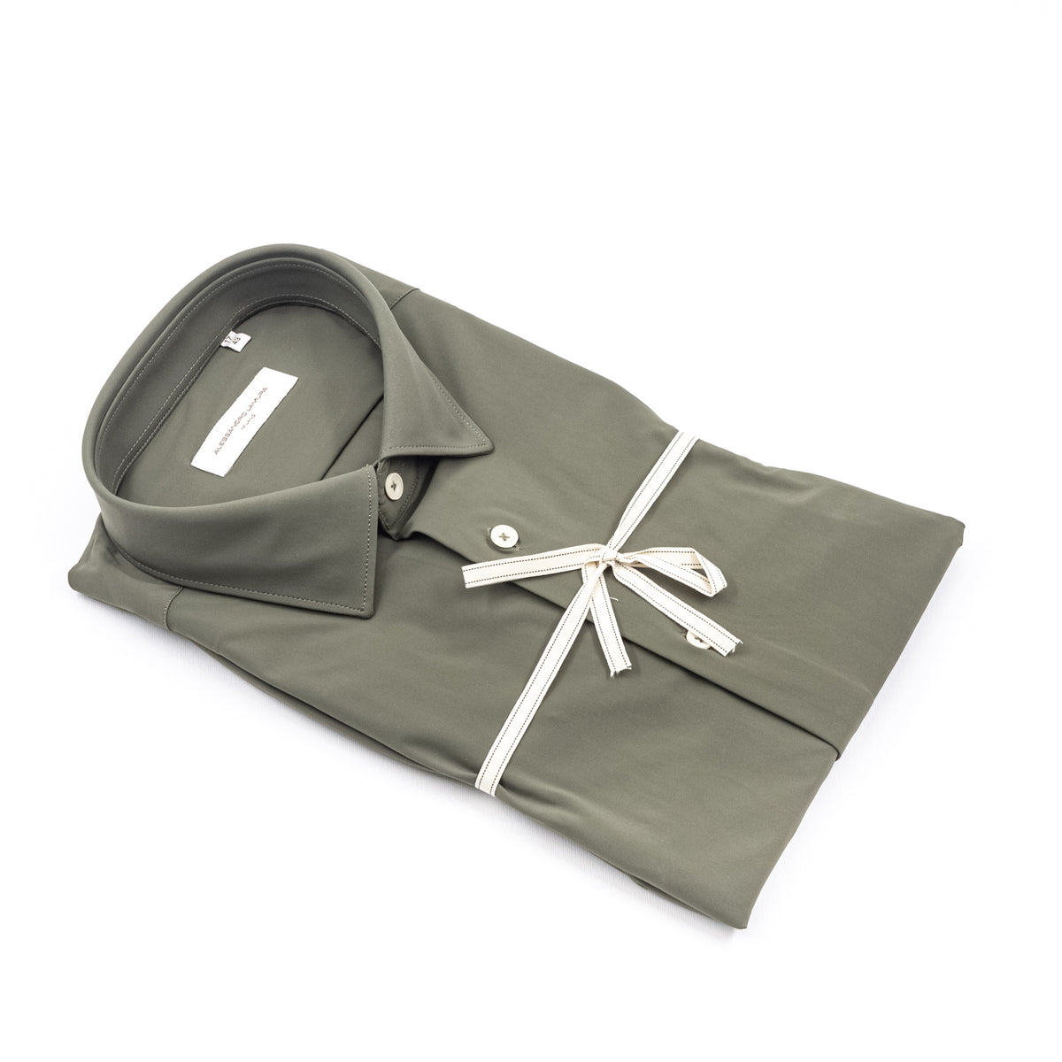 Camicia Verde Salvia Collo Classico