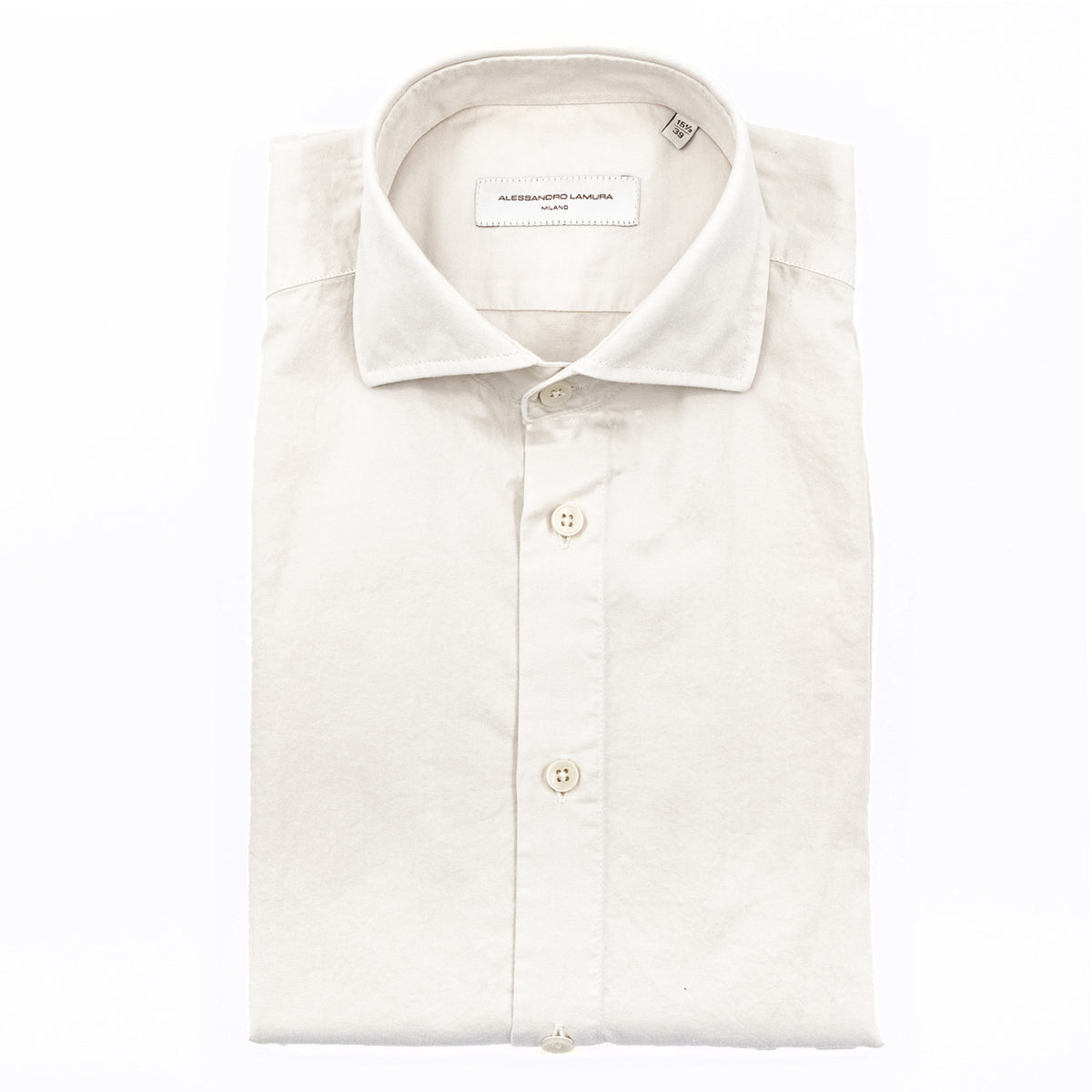 Camicia Bianco Avorio con Colletto Classico