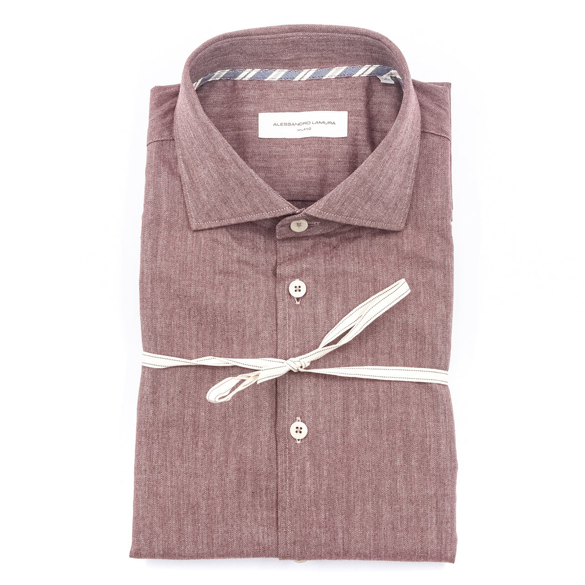 Camicia Spinata Bordeaux