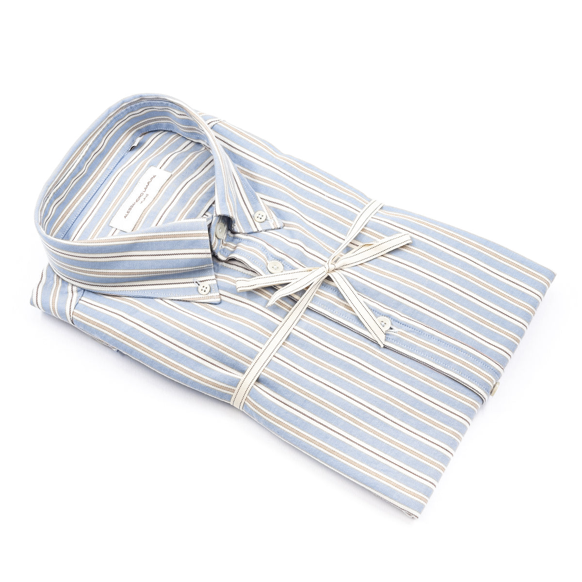 Camicia a Righe Azzurre Button Down