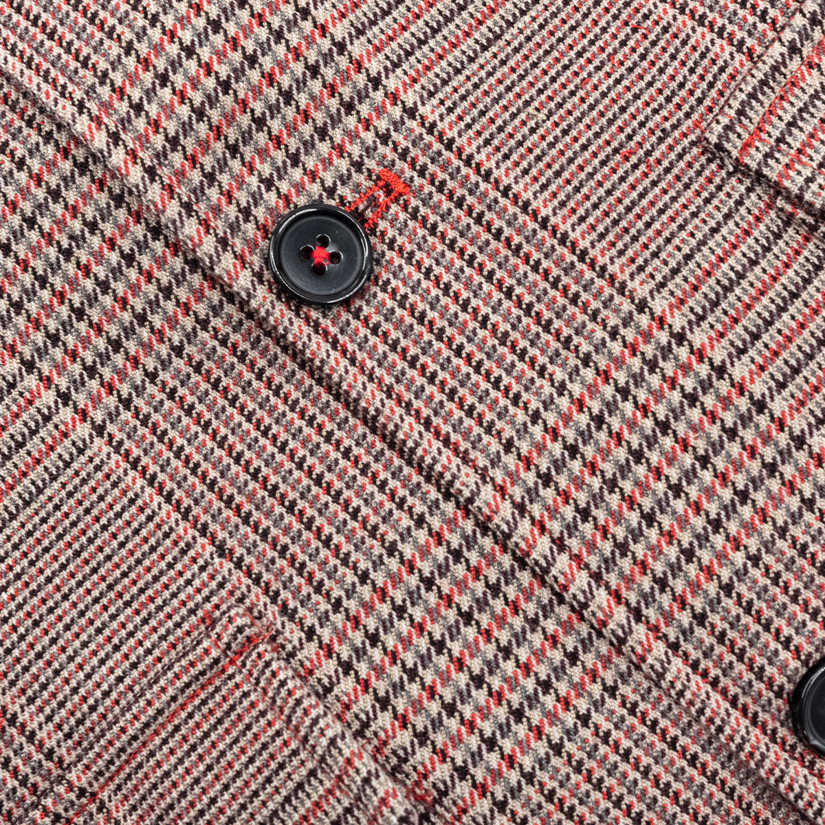 Giacca Camicia Principe di Galles con Dettagli Rossi