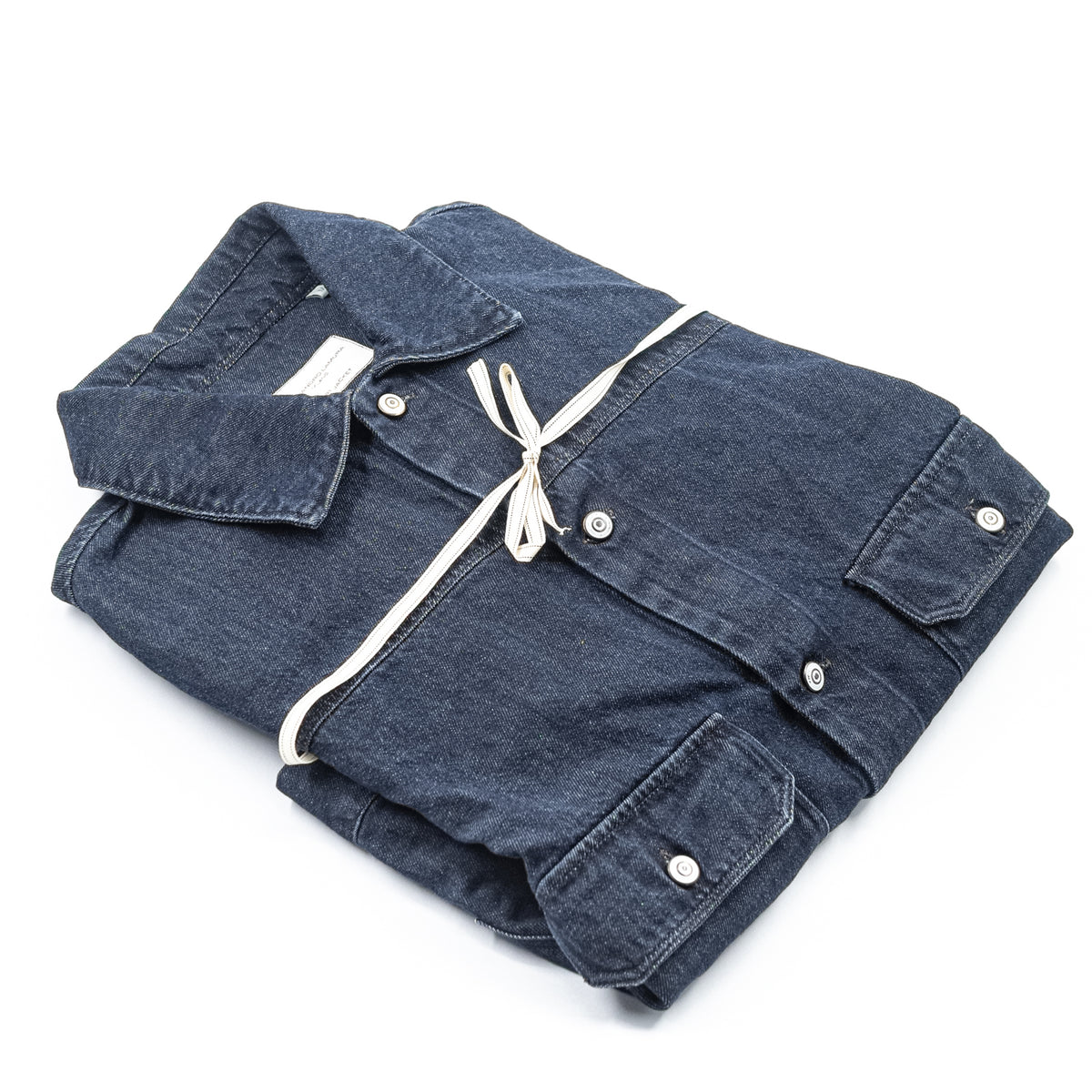 Giacca Camicia in Denim Blu