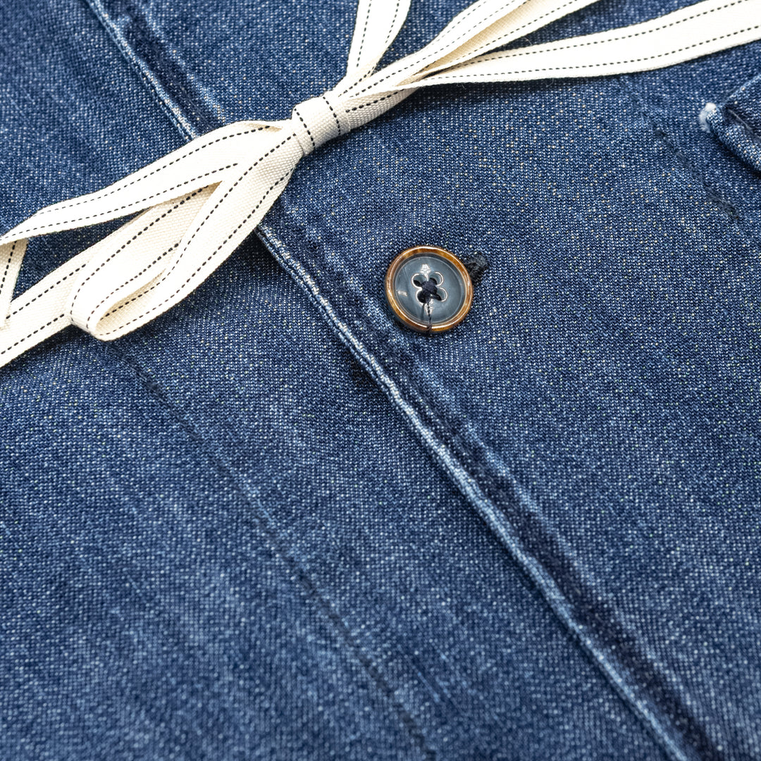 Giacca Camicia in Denim Blu