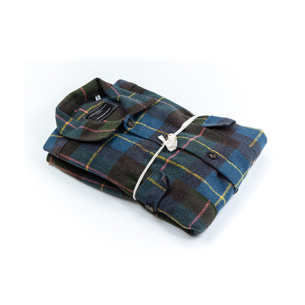Camicia Overshirt a Quadri – Collo Italiano