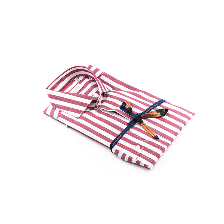 Striped Cotton Shirt – French Collar 