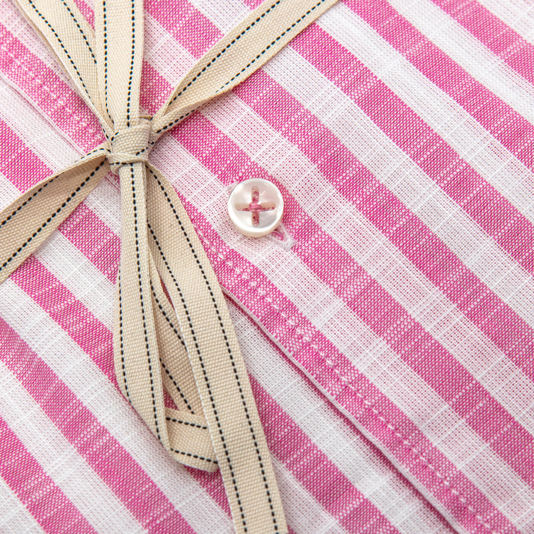 Camicia con Righe Rosa