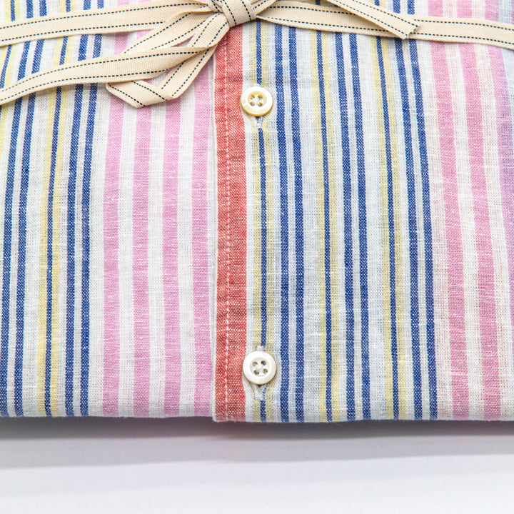 Camicia Multirighe in Lino