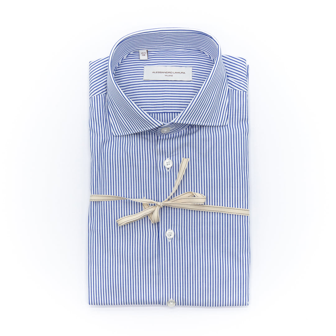 Camicia Classica a Righe Blu