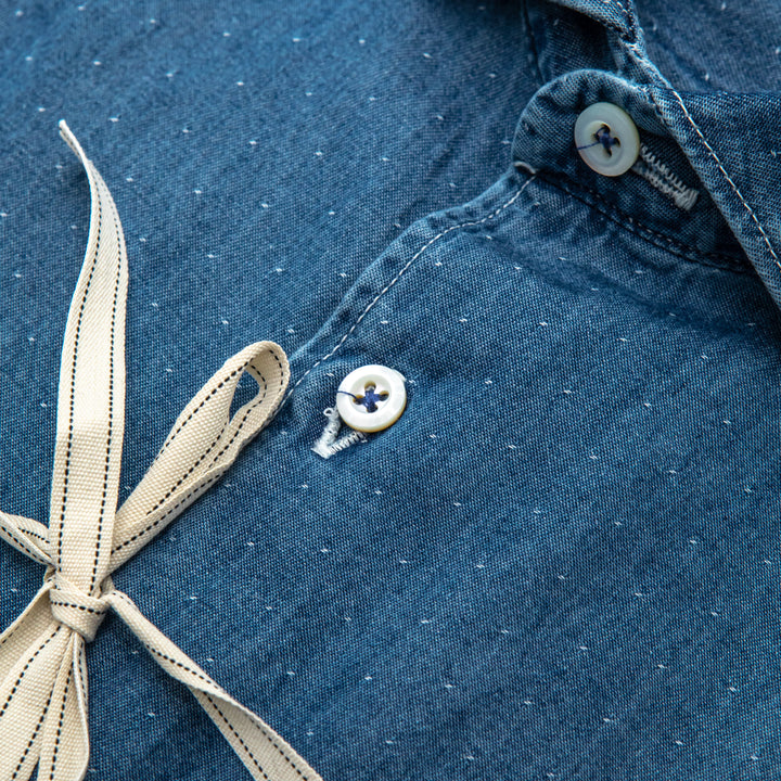 Camicia Denim Puntinata