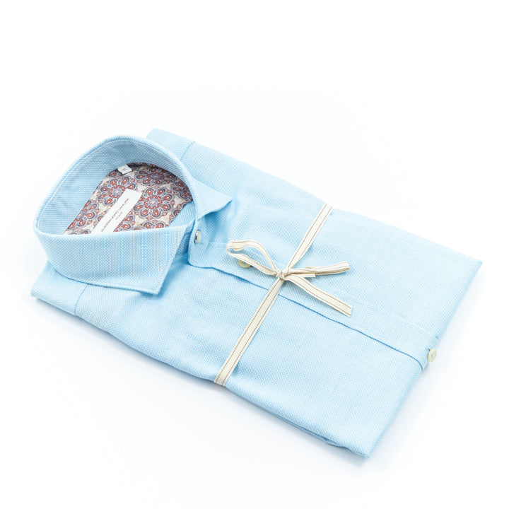 Light Blue Textured Shirt