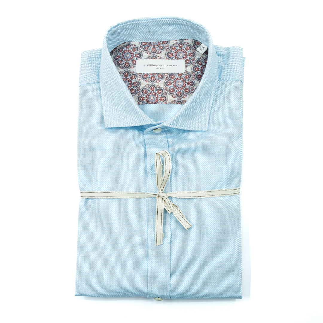 Light Blue Textured Shirt