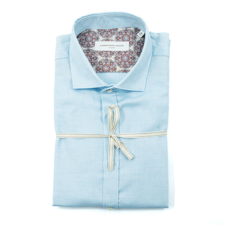 Light Blue Textured Shirt