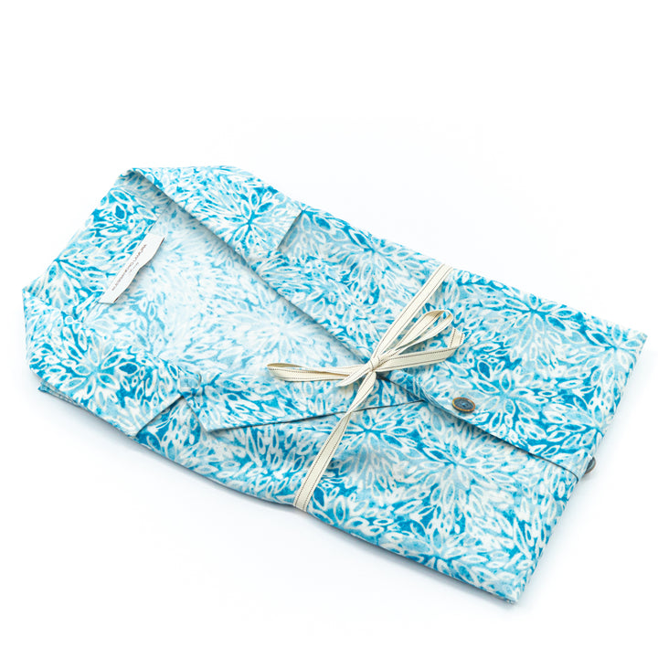 Camicia Fantasia Azzurro/Turchese Mezze Maniche