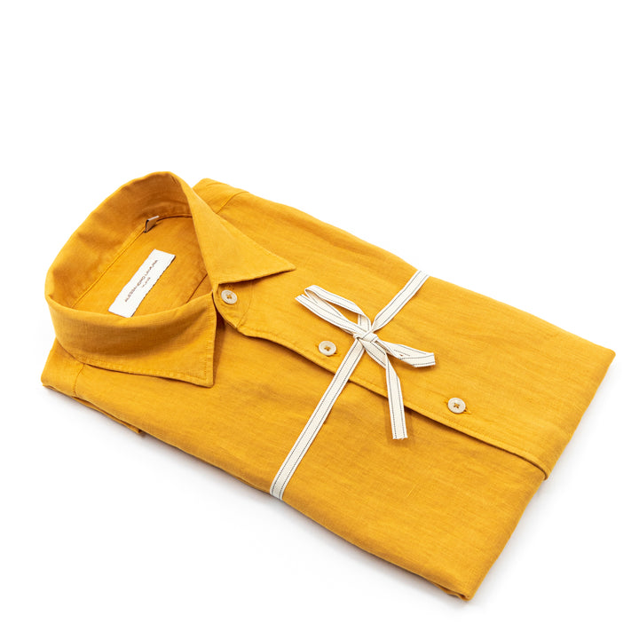 Mustard Yellow Linen Shirt