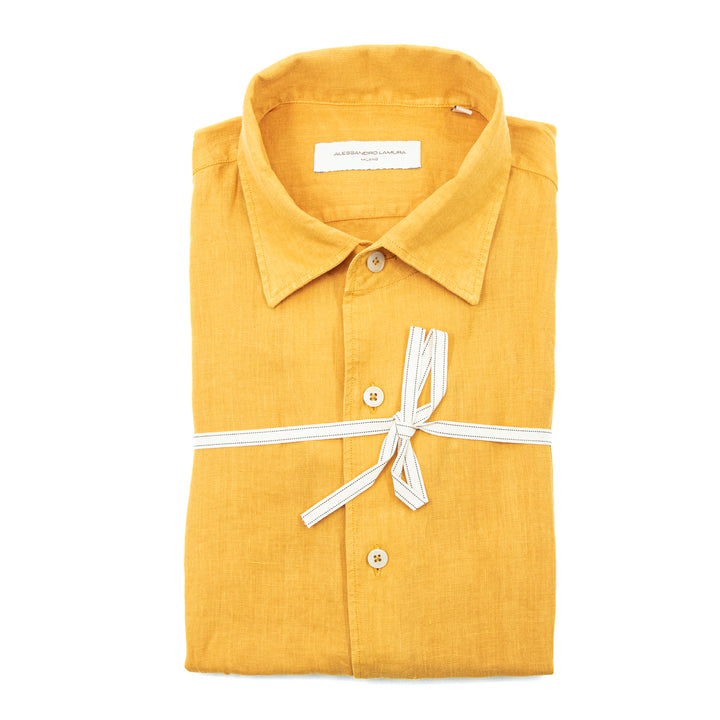 Mustard Yellow Linen Shirt
