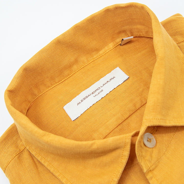 Mustard Yellow Linen Shirt