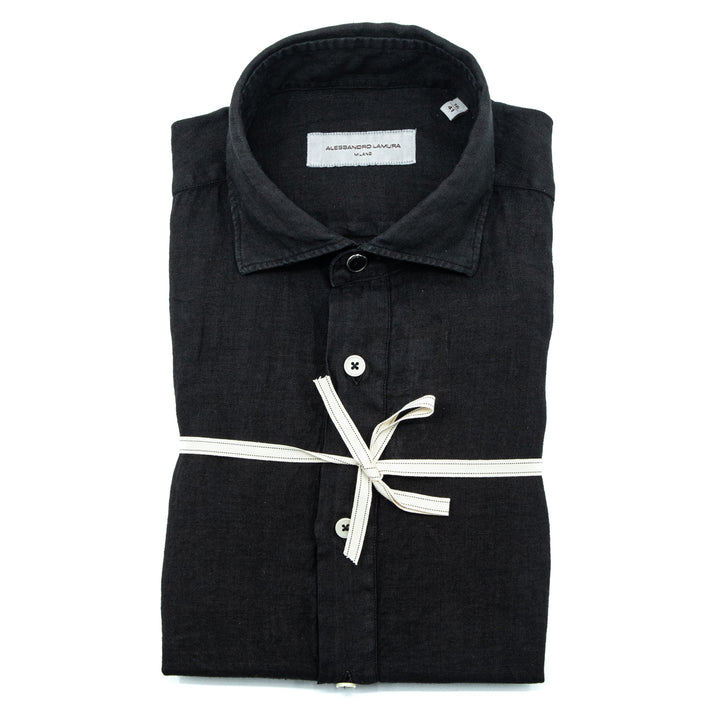 Linen Black Shirt