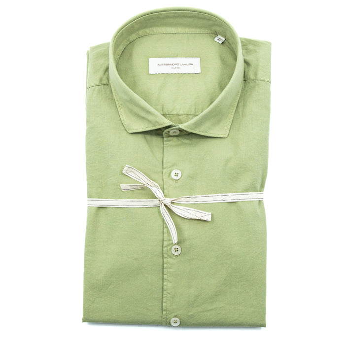 Camicia Uomo Verde Salvia