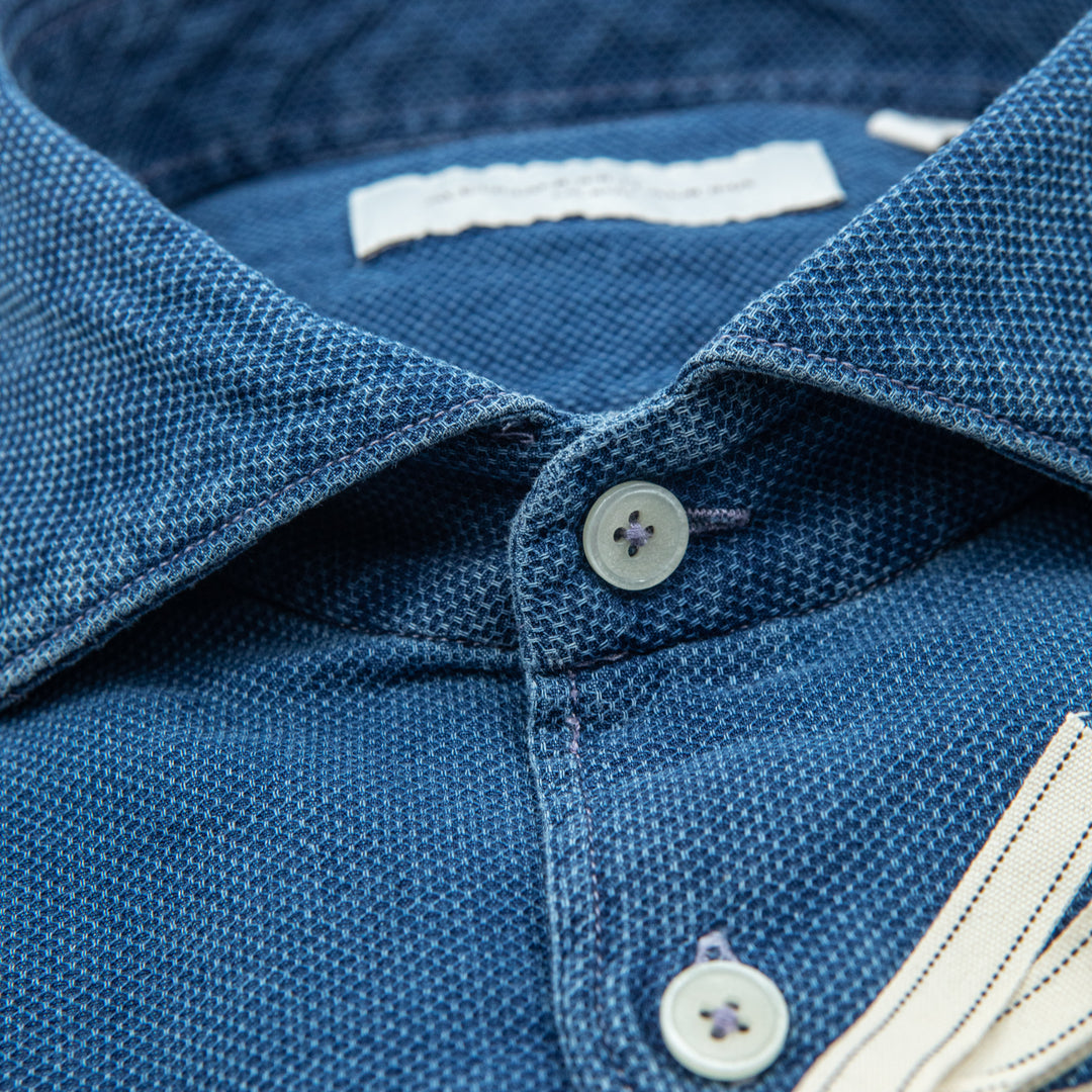 Blue Textured Shirt