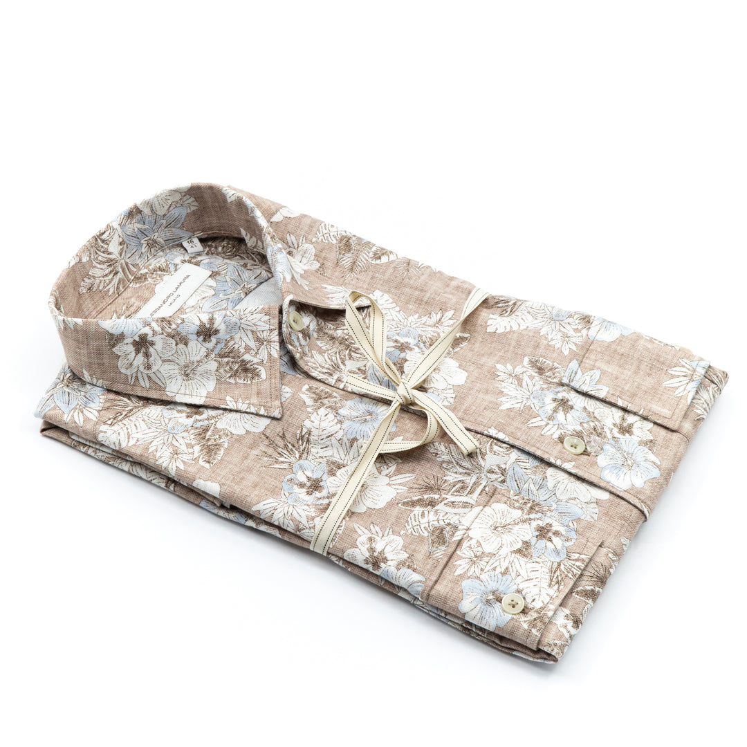 Brown Thin Striped Shirt