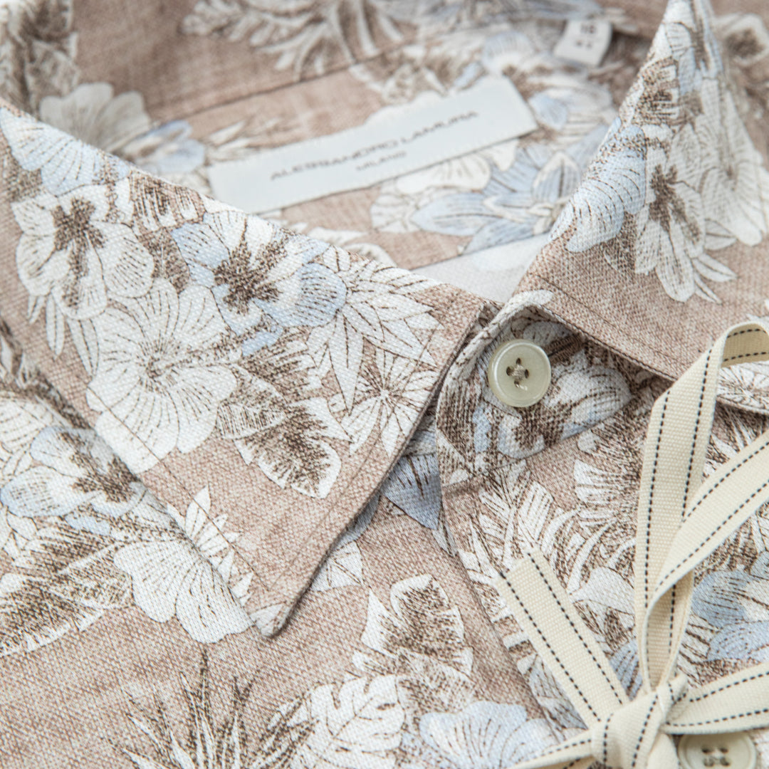 Brown Thin Striped Shirt