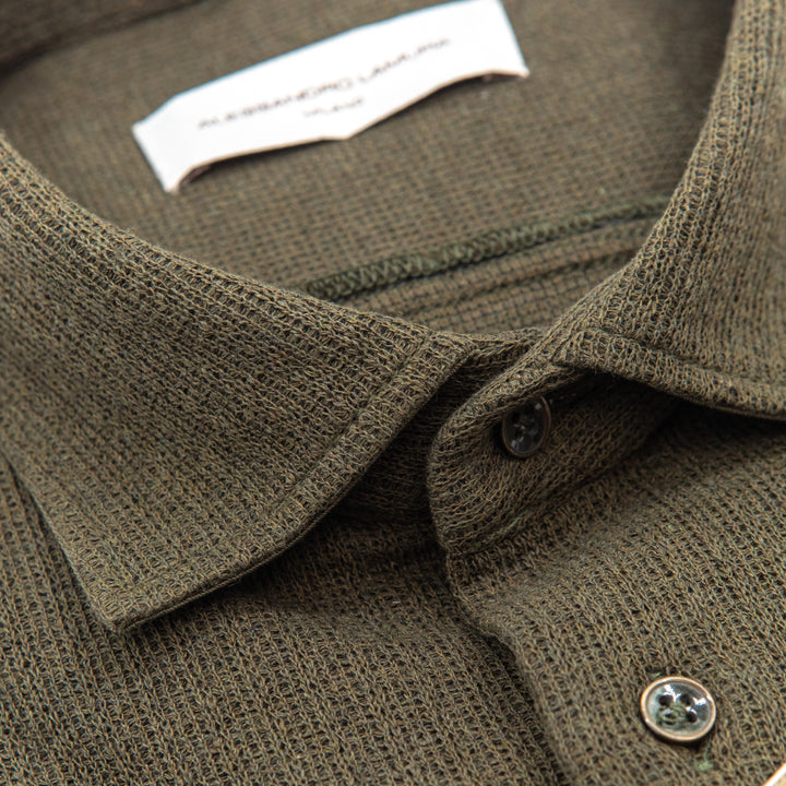 Camicia in Maglia Verde Militare