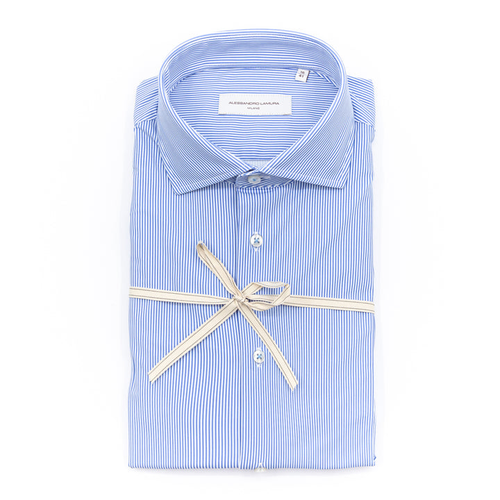 Camicia Azzurra a Righe Sottili