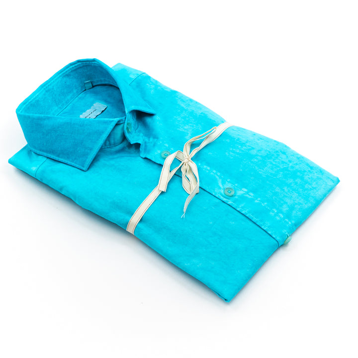 Camicia in Lino Turchese