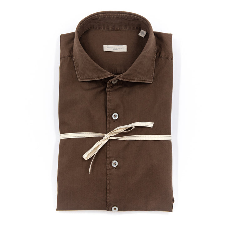 Camicia Marrone in Cotone