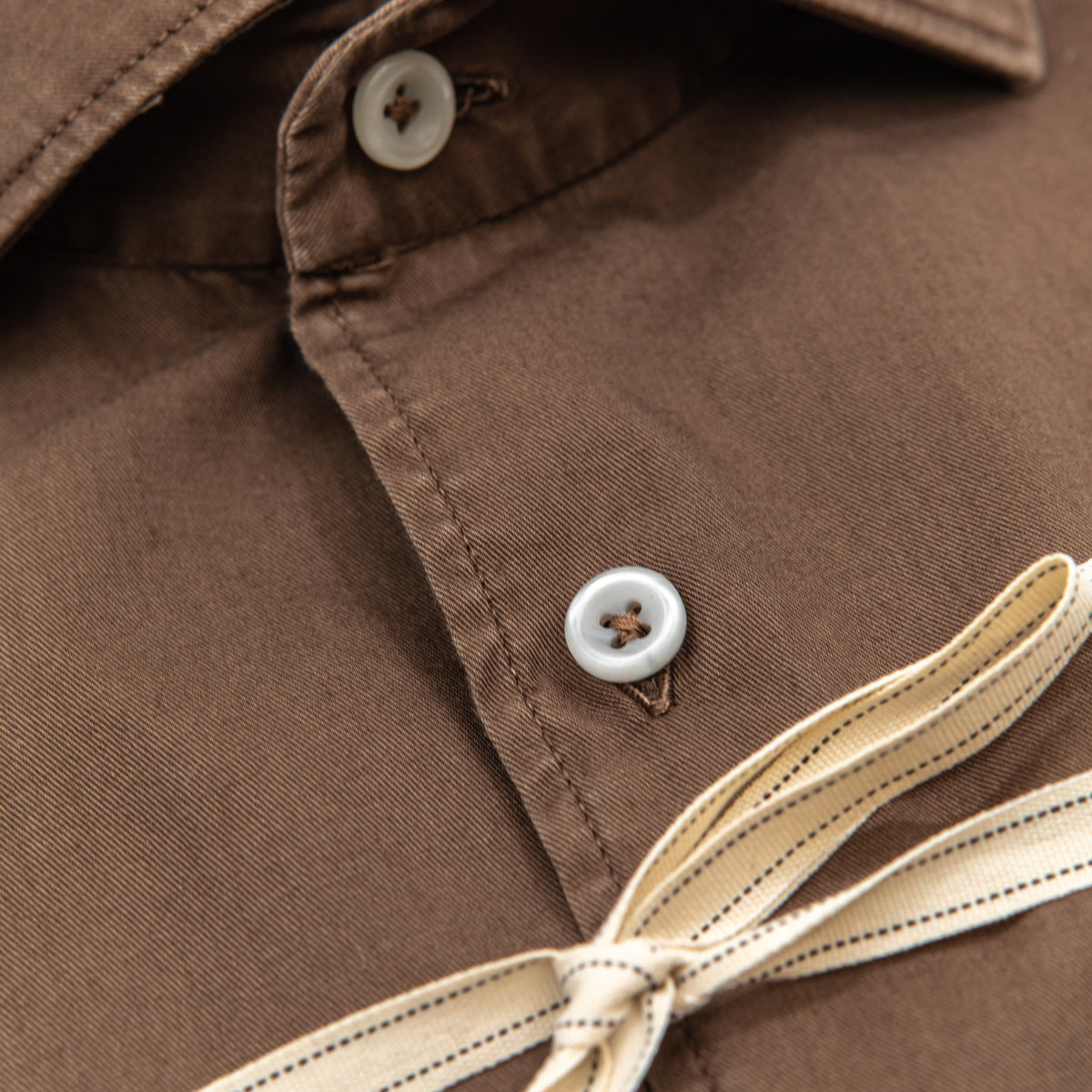 Camicia Marrone in Cotone