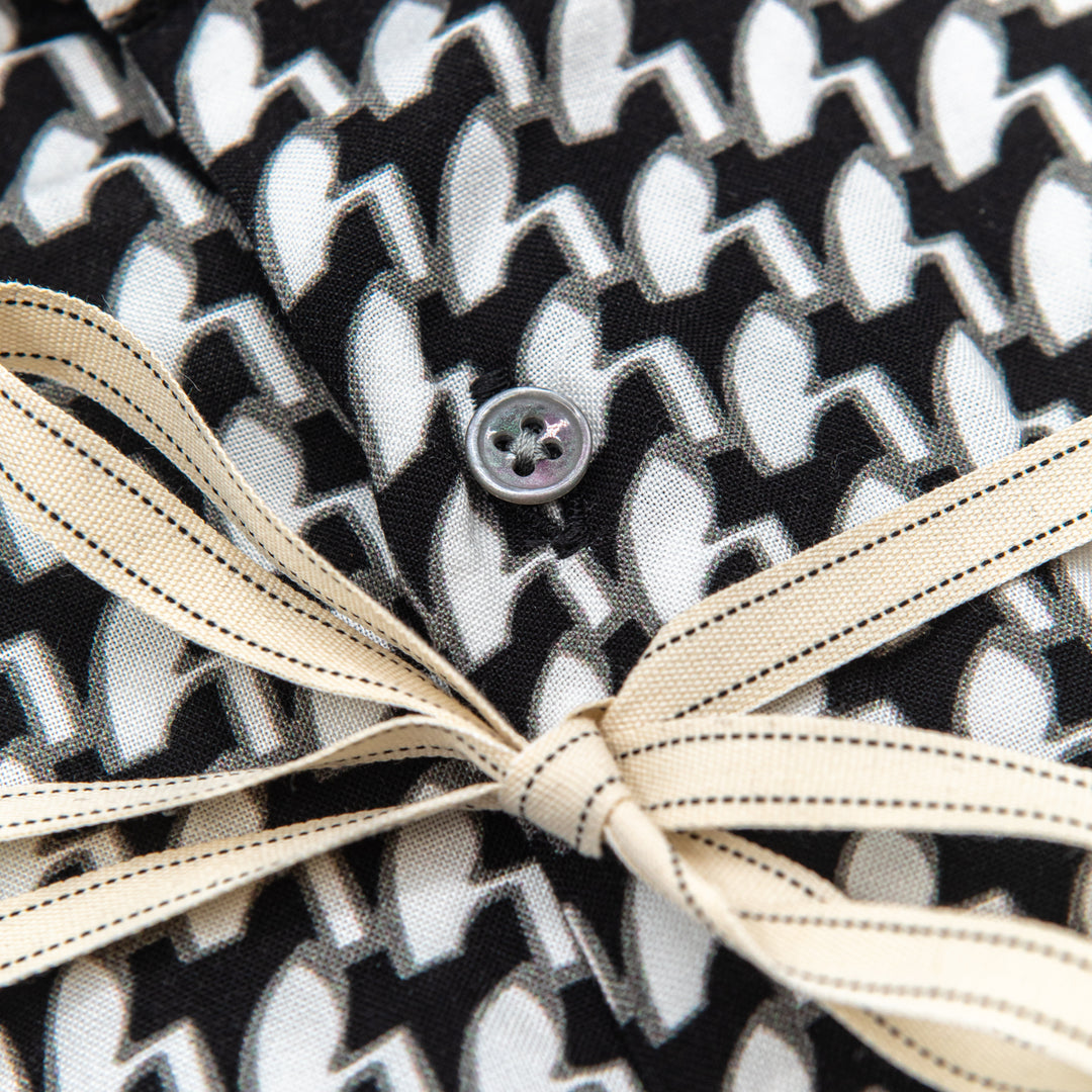 Camicia Fantasia Ottica Bianco e Nero