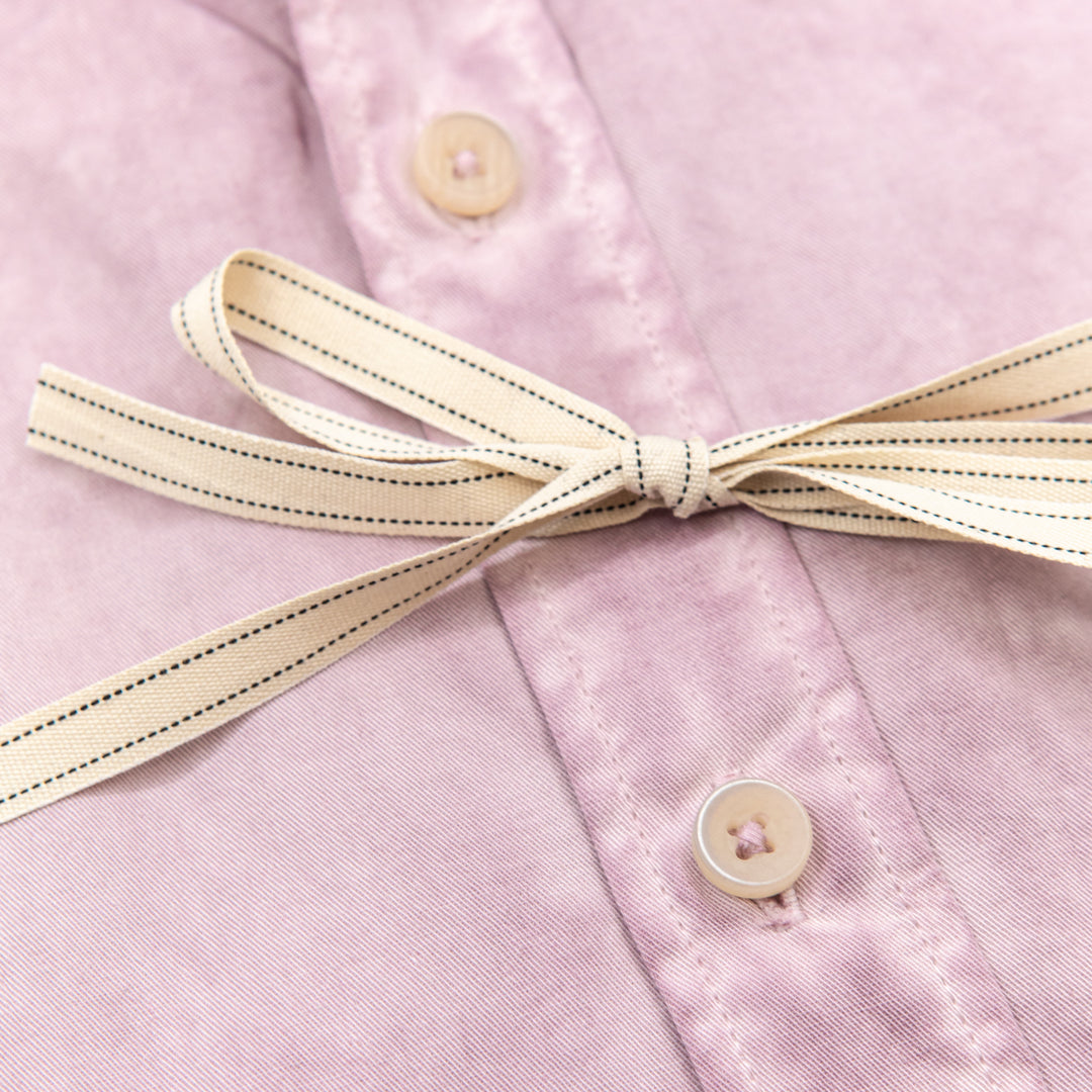 Camicia Rosa Lavata Effetto Vintage