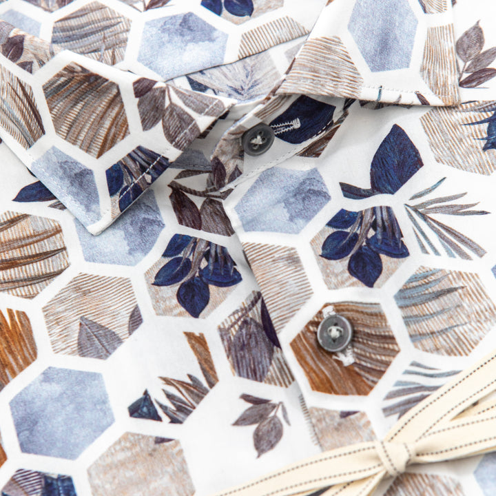Camicia Fantasia Esagonale