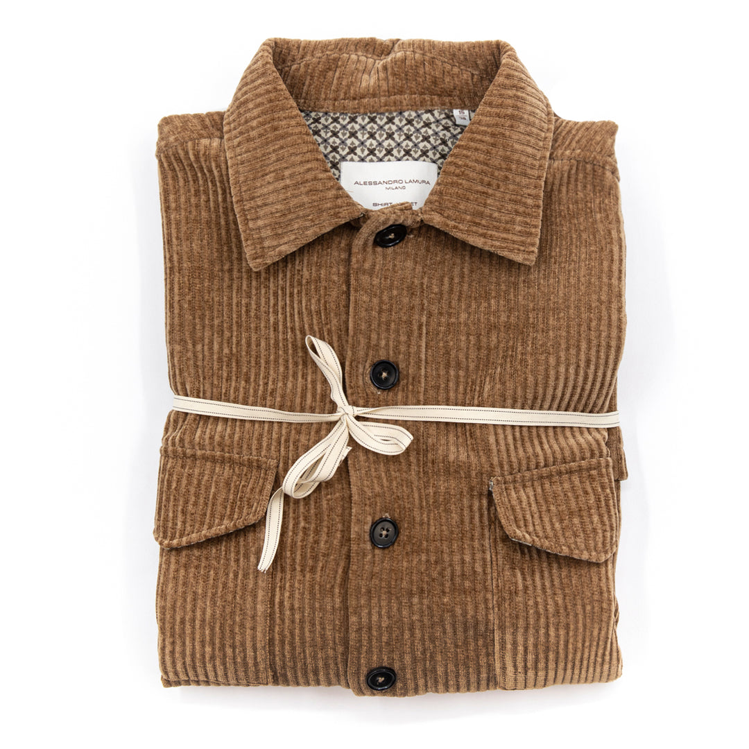 Overshirt in Velluto a Coste