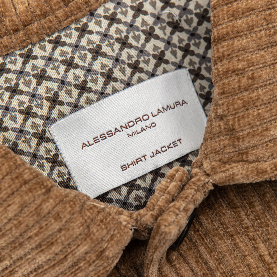 Overshirt in Velluto a Coste